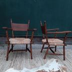 Set Van 2 Brutalistische Fauteuils Vintage Designstoelen 60 thumbnail 14