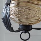 Vintage Hanglamp Metaal Glas thumbnail 8