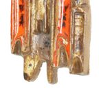 Vintage Wandsculptuur Aardewerk In De Stijl Van Perignem 56Cm thumbnail 7