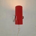 Vintage Space Age Muurlamp Design Rood thumbnail 3