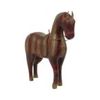 Vintage Houten Marwari Paard Koper Messing Beeld Sculptuur 31Cm thumbnail 5