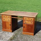 Vintage Eikenhouten Bureau thumbnail 4