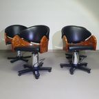 4 X '80S Italian Barber Chair, Height Adjustable thumbnail 7