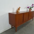 Vintage Teak Fineer Dressoir Met Lades thumbnail 4