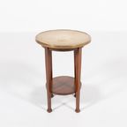 Mid-century Side Table With Brass Top, 1960’s thumbnail 7
