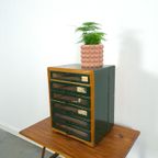 Oude Houten Ladekast Naaigaren Kast Amann Nahseide thumbnail 11