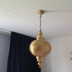 Oosterse Hanglamp Messing Marokkaans Handgemaakt thumbnail 5