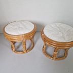 Set Vintage Manou Bamboe Krukjes. thumbnail 3