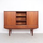 Deens Design Teak Highboard 3 Deurs, 1960S thumbnail 2