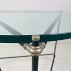 Wow! Glazen Tafel. Vintage Glazen Salontafel. Bijzettafel. Industrieel. thumbnail 5