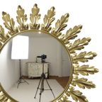 Mid Century Verkoperd Metalen Zonnespiegel Deknudt Convex 50Cm thumbnail 6