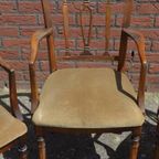 Klassieke Georgiaaanse Stijl Mahoniehouten Stoeltjes 3 Stuks thumbnail 6