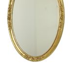 Hollywood Regency Gouden Spiegel Ovaal Deknudt Klassiek thumbnail 5