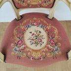 Brocante Vintage Gobelin Queen Ann Stoeltje, Fauteuiltje 01 thumbnail 15