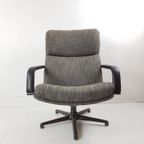 Artifort Draaifauteuil Grijs Bruin F154 Vintage Bureaustoel thumbnail 2
