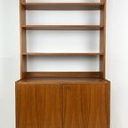 Scandinavisch Vintage Teak Fineren Boekenkast Horten thumbnail 9