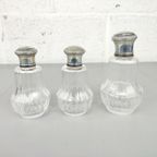 Antieke Parfumset Glas & Zilver thumbnail 4