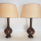 Set 2 Vintage Tafellamp Palissander Mid Century '60 Design thumbnail 13