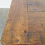 Zeer Mooie Antieke Franse Eettafel Van Vruchtenbomen Hout Met 3 Lades Uit Eind 18e Eeuw thumbnail 8
