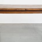 Functionele En Mooie Engelse Antieke Uitschuifbare Eettafel Van Iepen En Kersenhout thumbnail 8