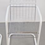 Vintage Set 2 Draad Fauteuil Chroom ‘80 Mid Century Wire thumbnail 6