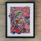 Abstracte Kleurrijke Schilderijen Van Rotterdamse Kunstenares Zippora Mijer (52,5x42,5cm) (per Stuk) thumbnail 19