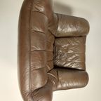Vintage Lederen Fauteuil, 1982 thumbnail 7