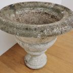 Brocante Franse Stenen Tuinvaas, Bloempot Tuinpot Steen 402 thumbnail 13
