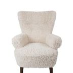 Artifort Oorfauteuil Grote Zetel Teddy Pluche Armchair Crème thumbnail 7