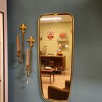 Vintage Wandspiegel Spiegel Mirror Messing Goud thumbnail 9