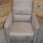 Moderne Fauteuil Taupe Licht Bruin thumbnail 7