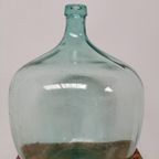 Brocante Glazen Dame Jeanne Vaas Wijnfles, Gistfles Glas 411 thumbnail 8