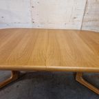 Xxl Vintage Deense Eettafel Uittrekbare Tafel Ronde Ovale thumbnail 4