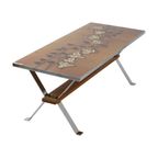 Vintage Keramische Salontafel Tegeltafel Adri Belarti Seventies Design 109Cm thumbnail 6