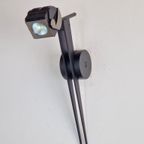 Postmodern Debsch Aster Wandlamp Metaal Spot Italy Zwart ´90 thumbnail 8