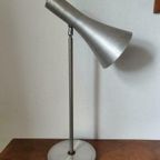 Mid Century Design Tafel Bureau Lamp Aluminium. thumbnail 6
