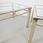 Set 2 Vintage Salontafel Chroom Messing Fratelli Orsenigo 70 thumbnail 12