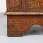 Antieke Beschilderde Bruidskist 1737 thumbnail 11