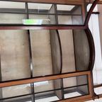 Antiek Engels Mahonie Vitrinekast Met 1 Deur, Met Bol Glas, 122 Cm Breed thumbnail 6
