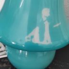 Vintage Tafellamp Mushroom Blauw thumbnail 3