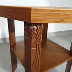 Oak Side Table Amsterdamse School 1920'S thumbnail 9