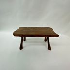 Brutalist Solid Wood Side Table, 1970’S thumbnail 16