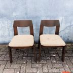 Brutalist Jaren 60 Eetkamerset (uitschuifbare Stafel + 4 Stoelen) thumbnail 14