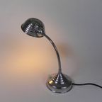 Aluminium Vintage Bureaulamp Met Buigstang, Jaren 50 thumbnail 4