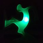 Keith Haring La Linea Lamp Osvaldo Cavandoli Zilver (nieuw In Originele Verpakking) thumbnail 15