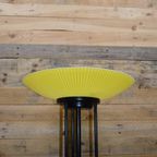Design Staande Lamp Geel Witte Glazen Kap thumbnail 4