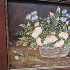 Vintage Olieverf Schilderij Bloemen H. Storm thumbnail 5