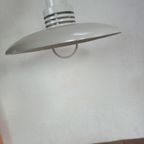 Dijkstra Jaren 80 Witte Metalen Hanglamp Design Vintage thumbnail 5