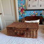 Vintage Picknickmand Van Optima England, Uniek & Duurzaam Gerestyled thumbnail 13