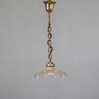 Antieke Art Deco Holophane Hanglamp thumbnail 3